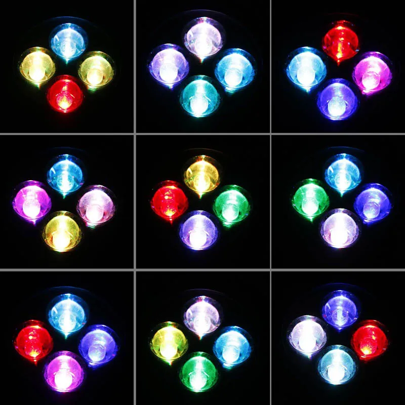 4 Светодиодный светильник на солнечной батарее уличный RGB садовый