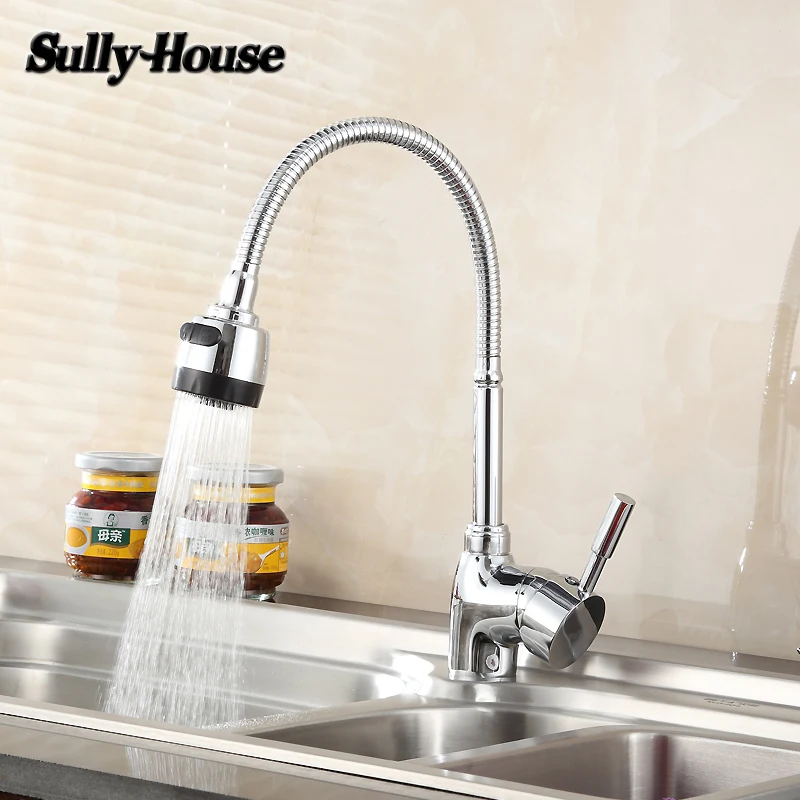 Высококачественный латунный Смеситель для кухонной раковины Sully House смесители с