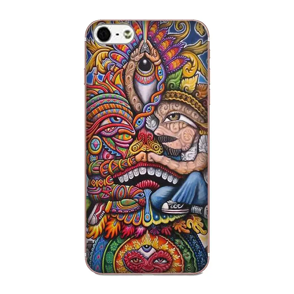 Мягкий ТПУ чехол для телефона Xiaomi Mi3 Mi4 Mi4C Mi4i Mi5 Mi 5S 5X 6 6X A1 Max Mix 2 Note 3 4 Dmt Psychedelic Hallucinogen