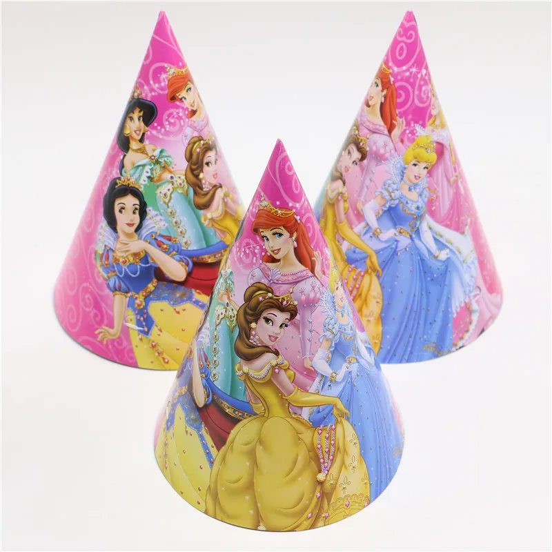 Прекрасный PrincessTalented Мультфильм Тема Девушка Дети Партия Бумаги Cap/Hat День