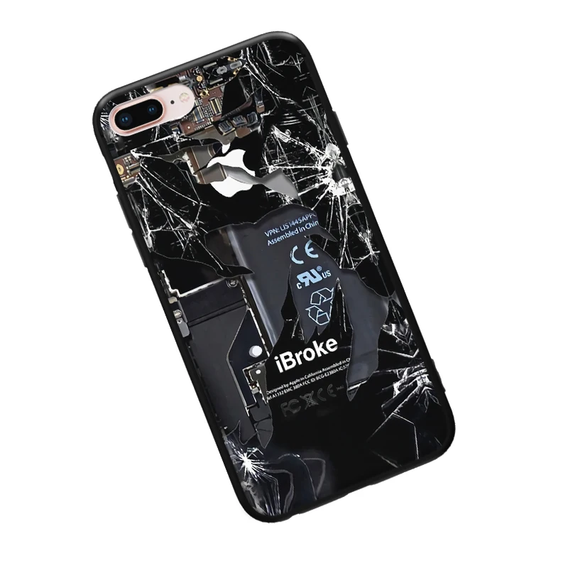 Для iPhone 5 5S SE 6 6S 7 8 Plus X XR XS Max черный Жесткий чехол для телефона Реалистичная камера объектив органайзер для косметики аудио лента жесткий чехол