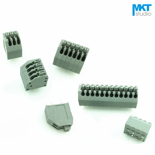 

100Pcs 7P B-Type 3.50mm Pitch Spring Clamp PCB Screwless Terminal Block
