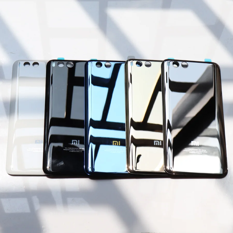 Задний корпус для XIAOMI Mi6, задняя крышка для Mi 6, чехол на батарейку, полностью прозрачный стеклянный чехол с клеем