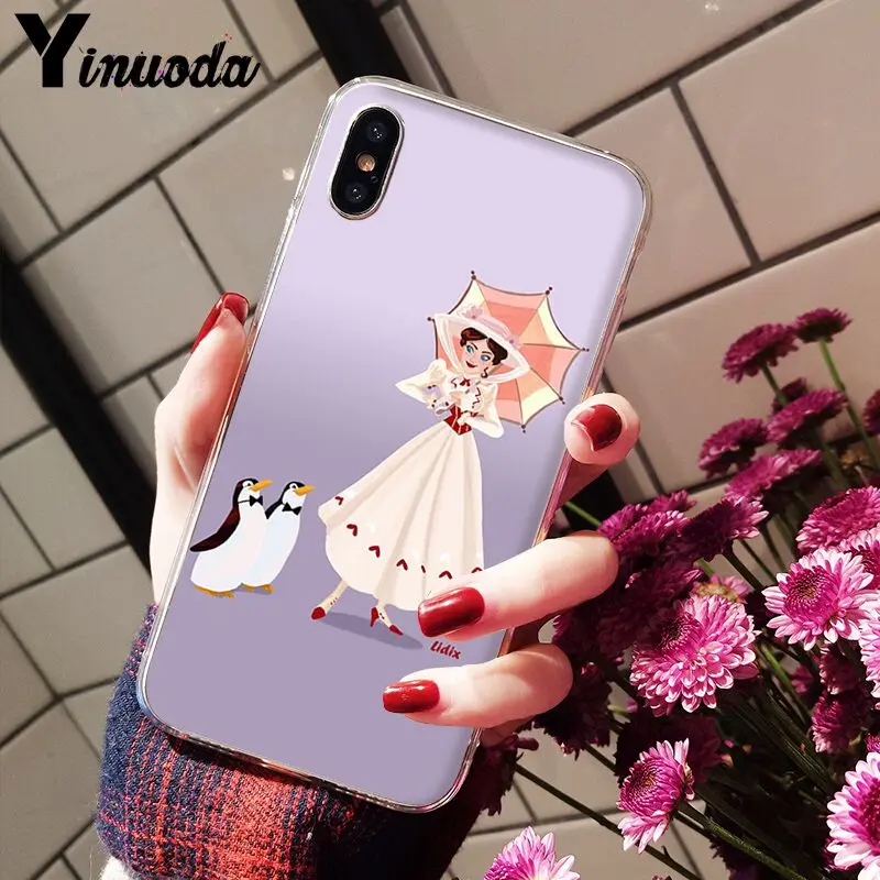 Yinuoda Мэри Поппинс прекрасный телефон аксессуары чехол для iPhone 8 7 6 6S Plus X XS max 10 5 5S SE