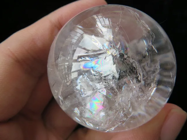 Натуральный прозрачный кварц радуги шар хрустальный Исцеление 99 г | Дом и сад