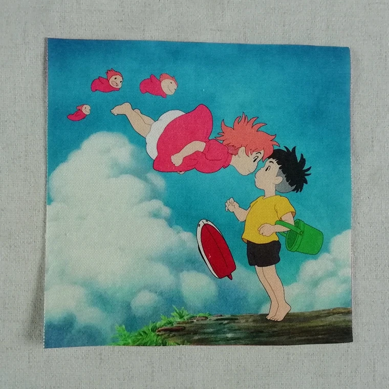 ZENGA Hayao Miyazaki крашеная вручную ткань для окрашивания Сделай Сам Лоскутная Ткань