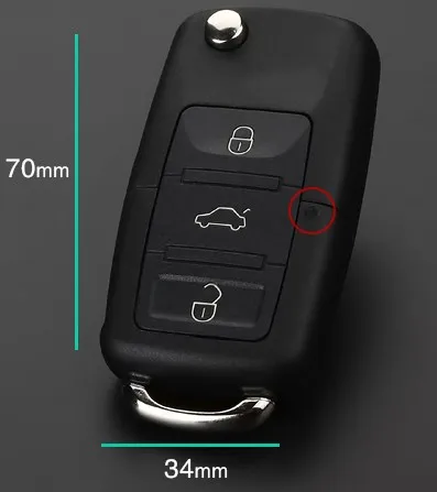 Корпус для ключей на кнопке AUTEWODE 3 чехла подходит VW MK4 Seat Altea Alhambra Ibiza Fob