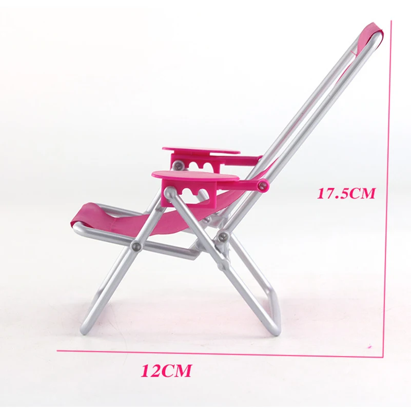 1 комплект мини аксессуары для кукол 30 см миниатюрный складной шезлонг мебель