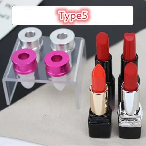 Type5 9pcs/ Set 12.1 Mm Silica Gel Mould Sincone Lipstick Making Tools Empty Bottle DIY Homemade Mold - Цвет: Type5