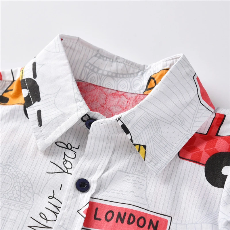 Милые топы с длинными рукавами для детей рубашка рисунком машины маленьких