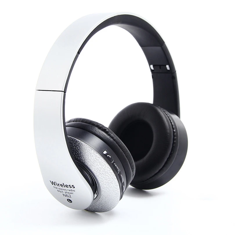 Aibesser best over ear bluetooth headphones simple design stereo HiFi FM radio 3.5mm AUX cordless earphone for game | Электроника