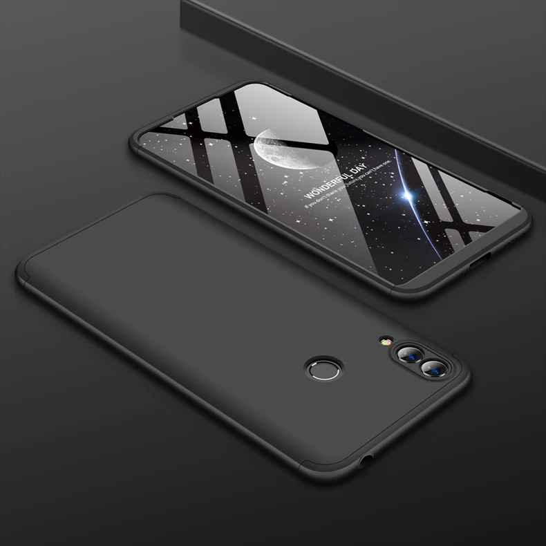 Для huawei Honor 8C чехол Honor8c 360 градусов полный корпус чехол для huawei Honor 8C Гибридный противоударный чехол со стеклянной пленкой