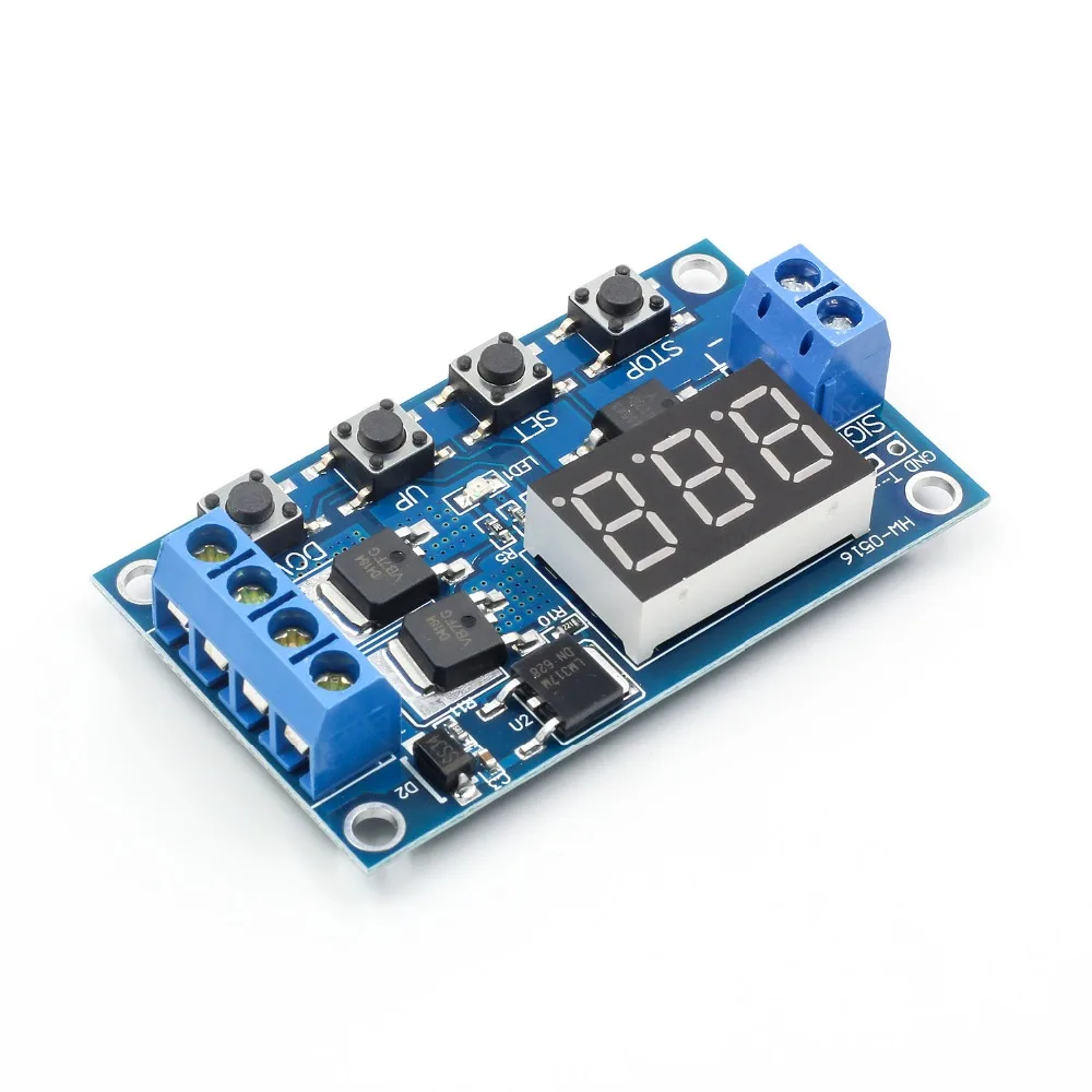 Цикл запуска таймер переключатель задержки 12 24V монтажная плата двойной