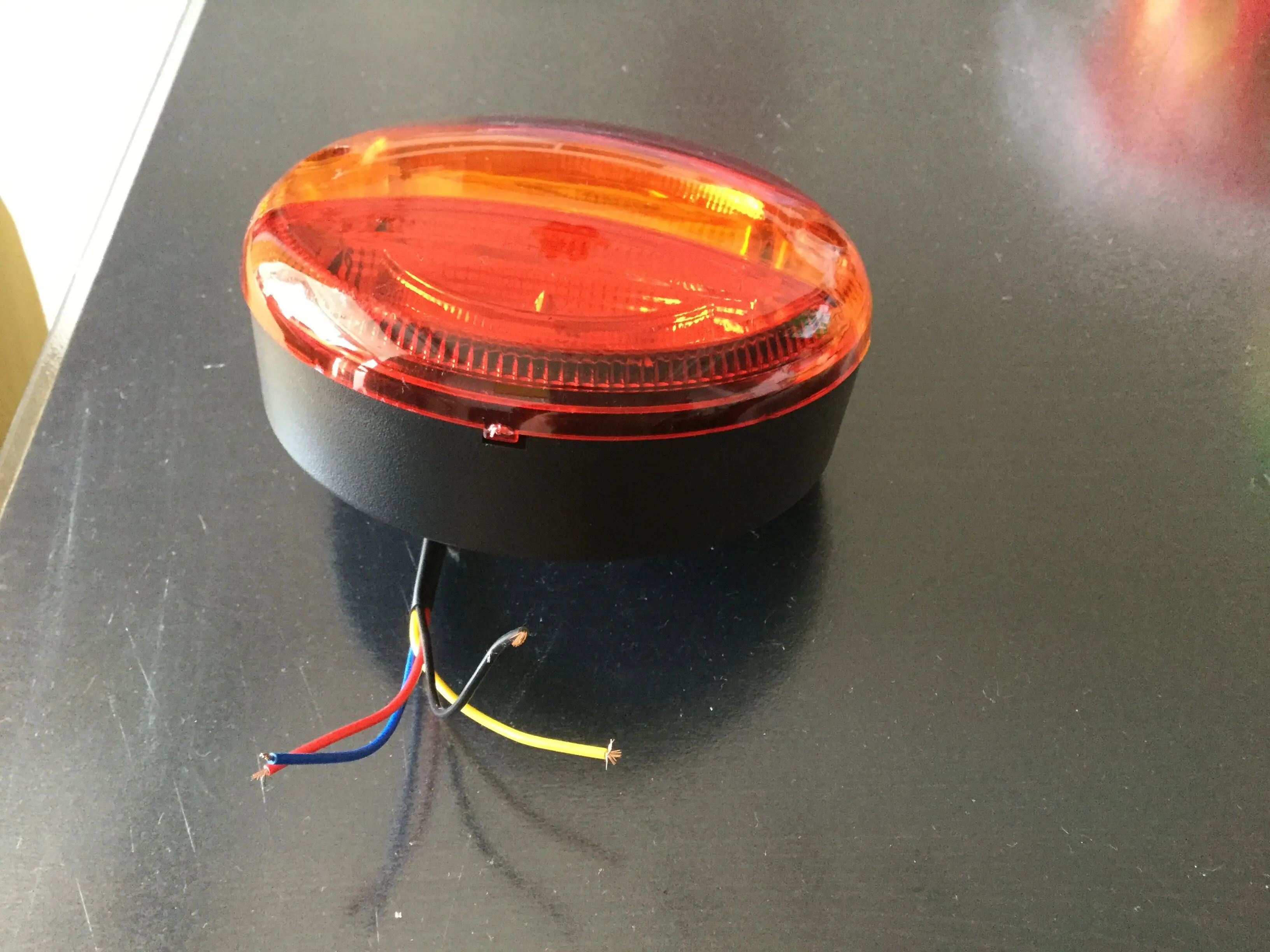 with wires 12v 1 пара 5,5 дюймов Emark 140 мм 20 светодиодный трейлер грузовик Стоп задний светильник s Янтарный указатель поворота круглый светильник караван грузовик фургон задний светильник - Испускаемый цвет: with wires 12v