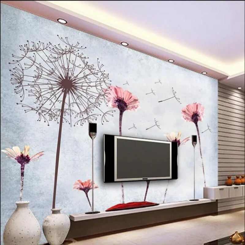 Wellyu пользовательские большие фрески ручная роспись ностальгия простой