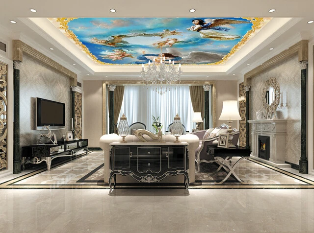 Фотообои на заказ фотообои с ангелом для гостиной спальни Потолочная стена