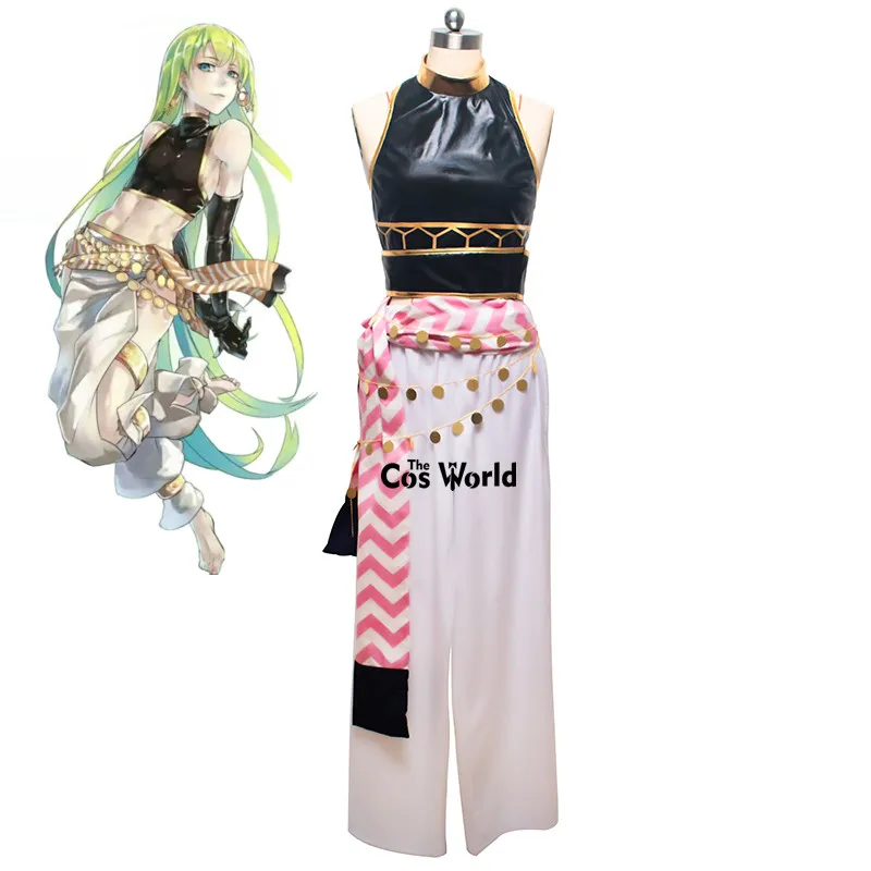 FGO Fate Grand Order Enkidu топы штаны Униформа наряд аниме костюмы для косплея|Костюмы