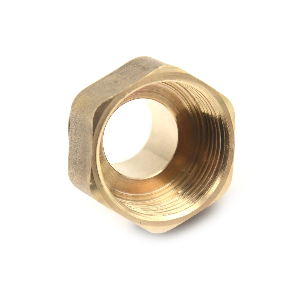 1 шт. латунный фитинг для водопроводной трубы Шестигранная втулка редуктора