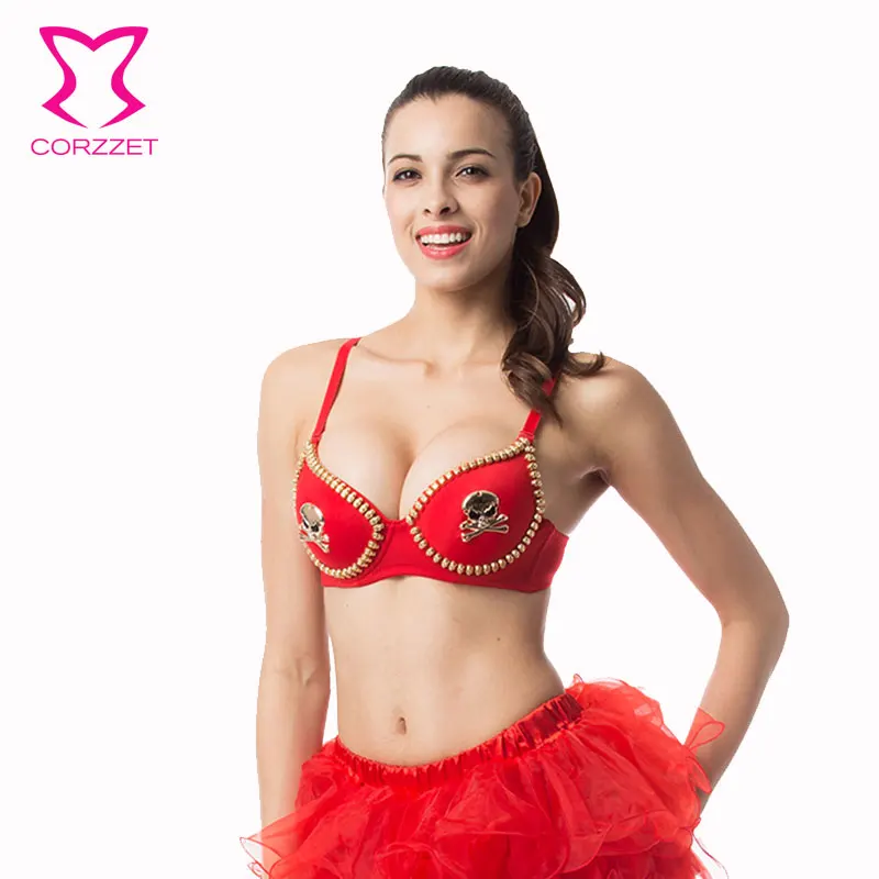 Клубное нижнее белье Corzzet с красными чашками вечерний костюм из бурлеска