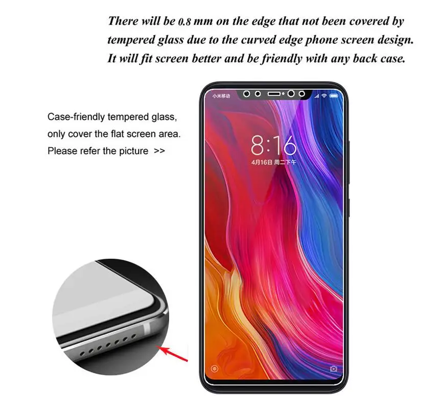 2 шт. для Xiaomi Mi 8, закаленное стекло для Xiaomi Mi 8 SE, Защитная пленка для экрана, закаленное стекло для Xiaomi Mi 8 Mi8 SE