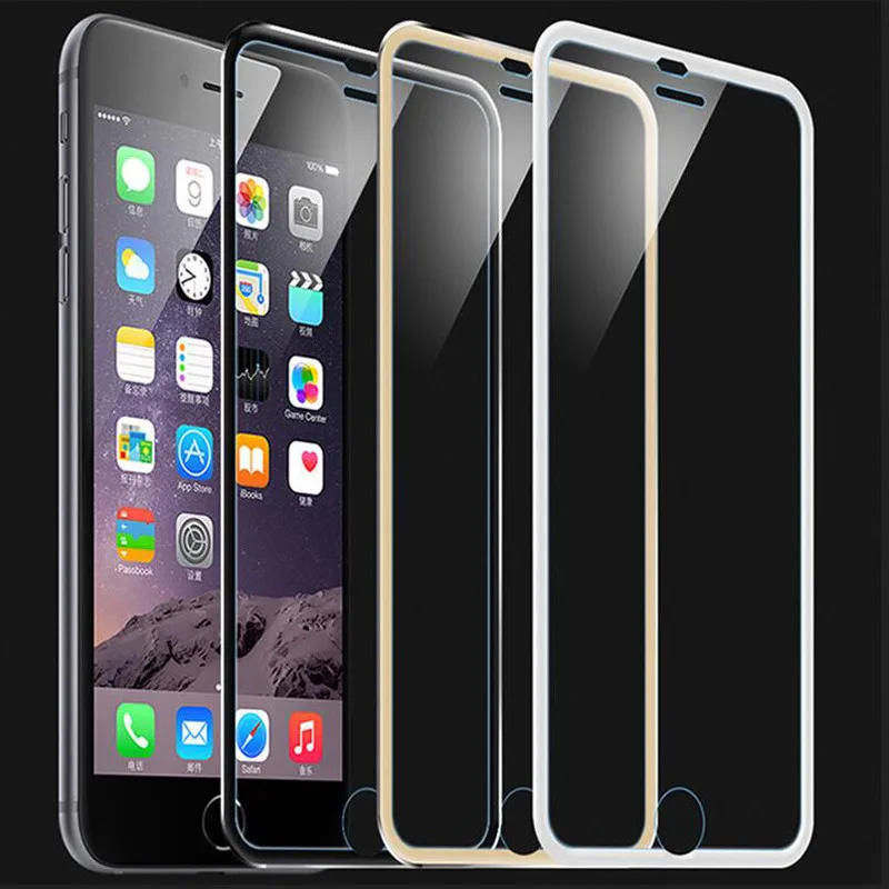 защитное стекло Стекло для IPhone 7 Красочные 3D полное покрытие Алюминий сплав