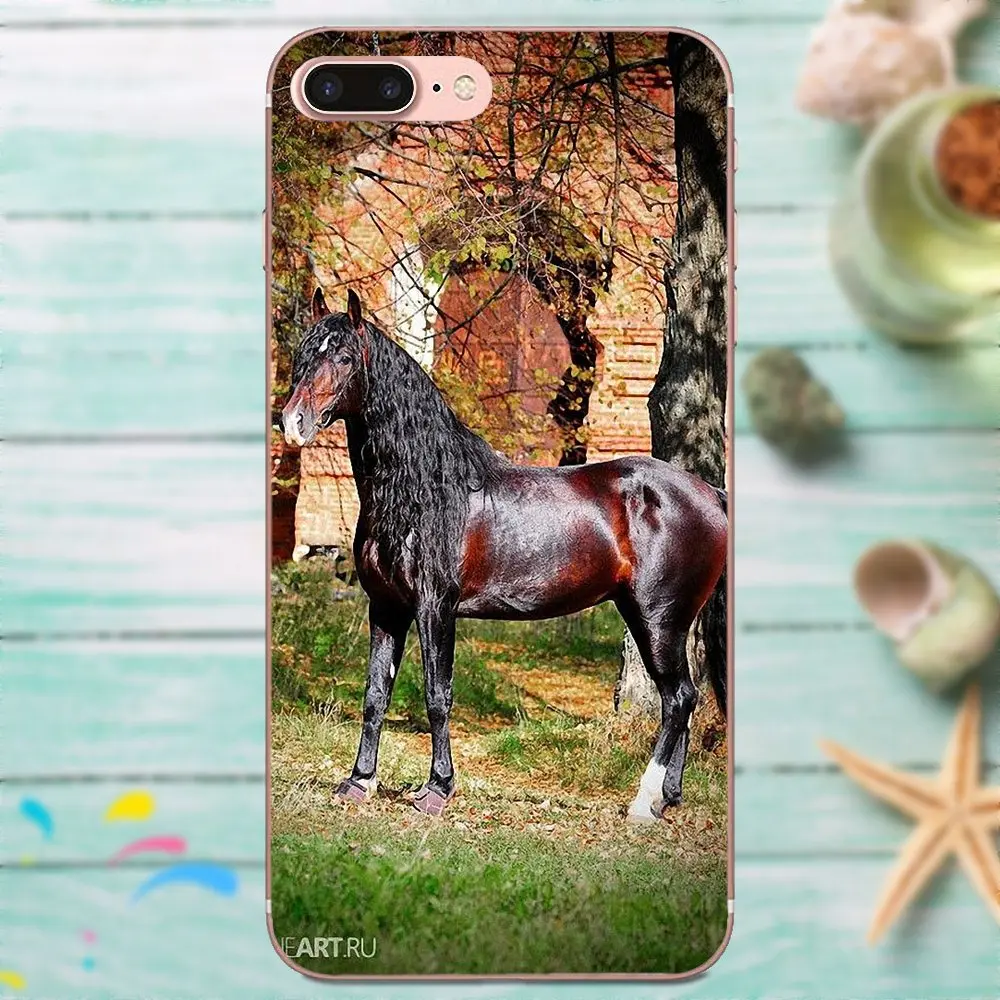 Закат лошадь дерево птицы для Galaxy J1 J2 J3 J330 J4 J5 J6 J7 J730 J8 2015 2016 2017 2018 мини Pro ТПУ