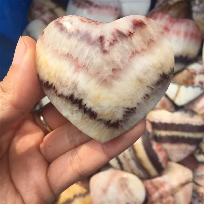 Love energy stone natural red lines heart healing crystals mineral gemstone as gifts for home&ampparty decoration | Дом и сад