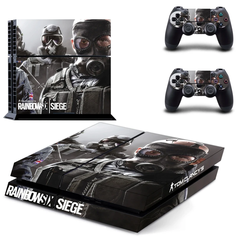 Tom Clancy's Rainbow Six Siege PS4 наклейка для sony playstation 4 консоль и 2 контроллера PS4 наклейка для кожи виниловая
