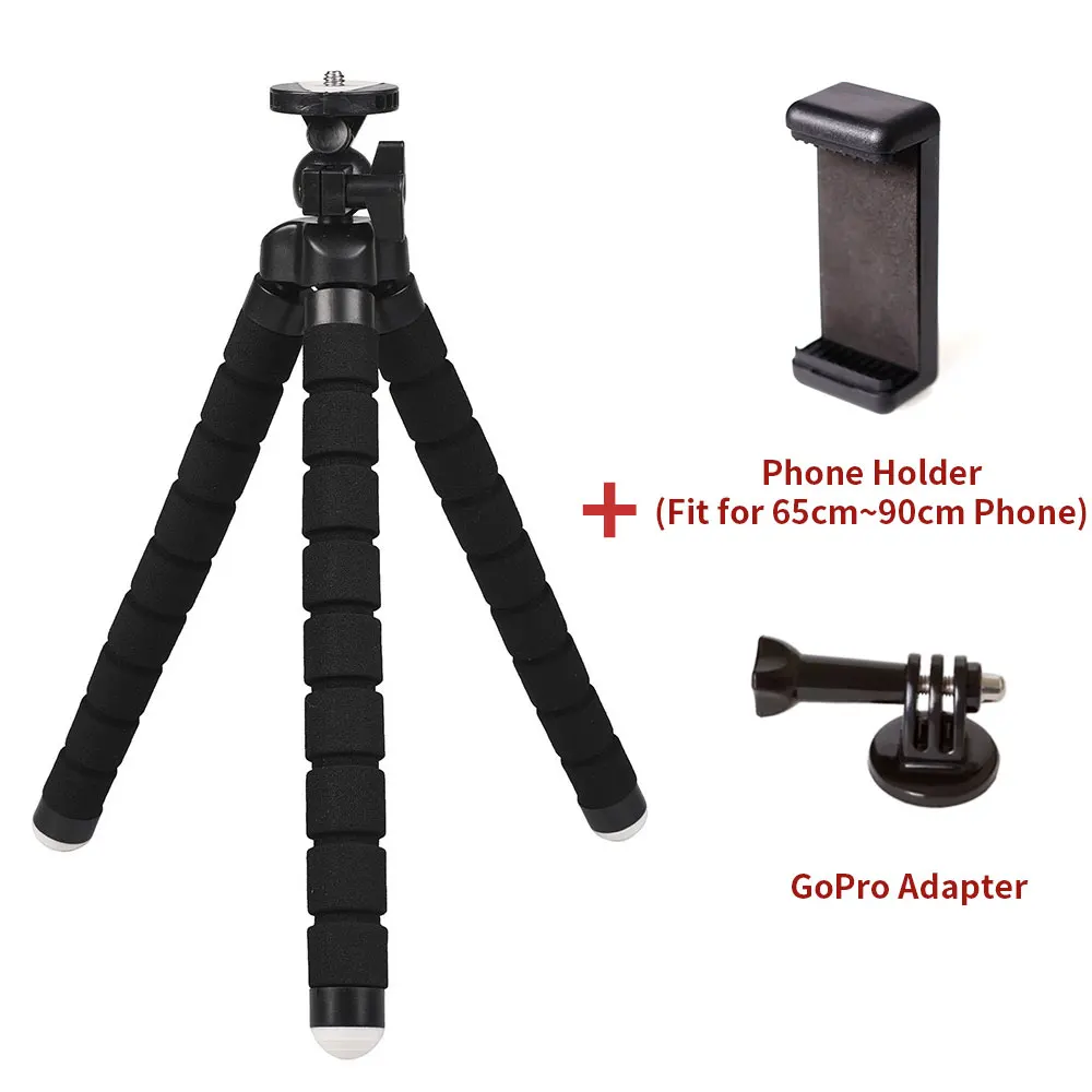 RM-27 Black CimPro RM-27 Гибкий штатив, совместимый с iPhone/Android samsung, мини штатив подставка держатель для камеры GoPro/мобильного телефона - Цвет: RM-27 Black