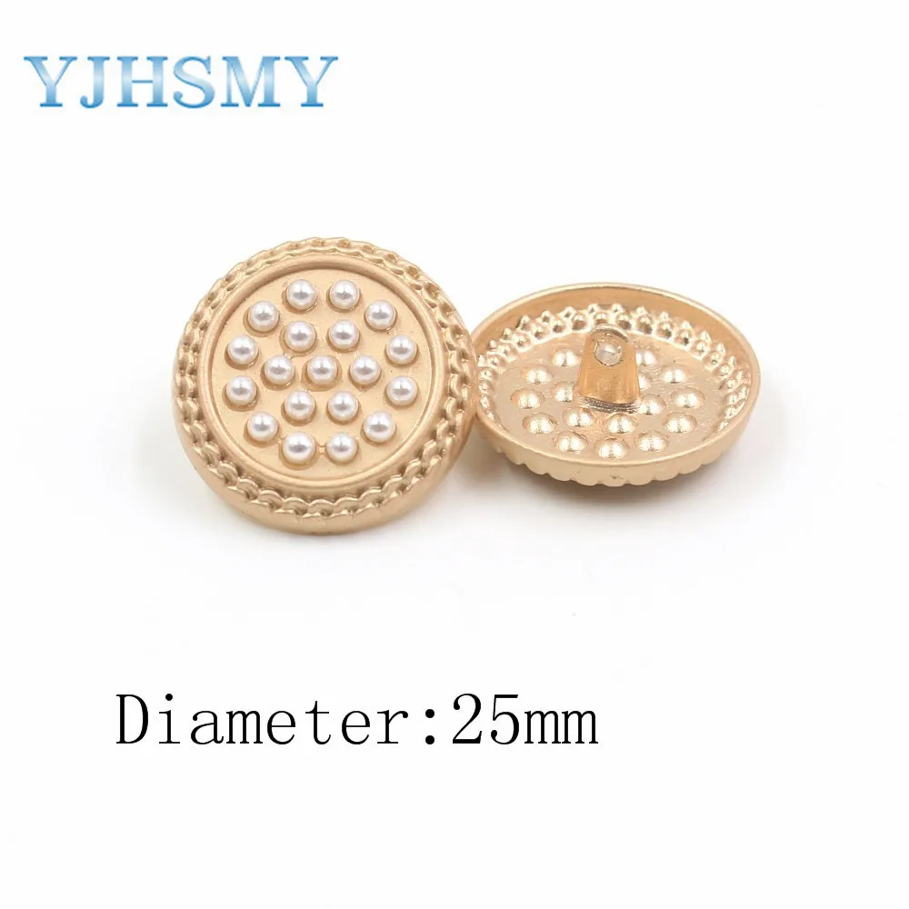 YJHSMY A-19512-471 10 шт./лот 22/25 мм высококачественные металлические пуговицы с