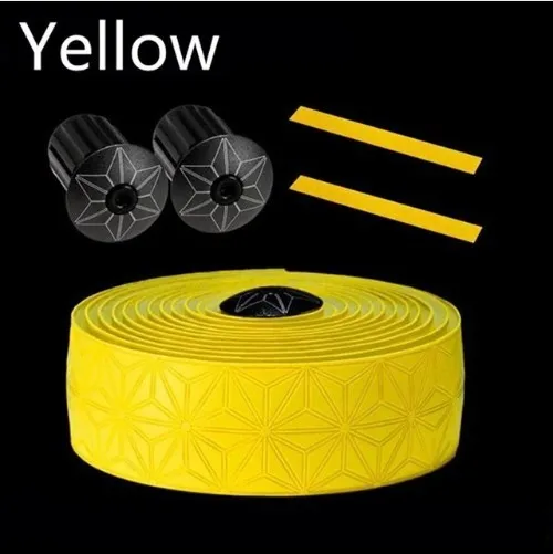 yellow Supacaz лента для шоссейного велосипеда, карбоновые велосипедные ручки, велосипедные кожаные ленты для руля, черные - Цвет: yellow