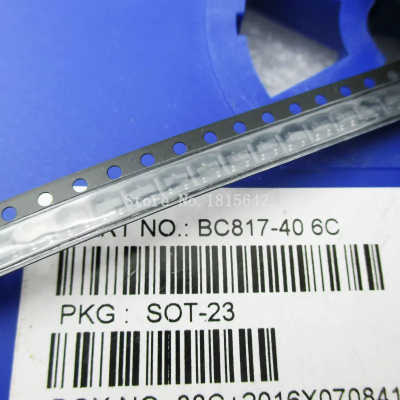 100 шт./лот BC817 40 SOT 23 NPN Mark 6C 0.1A/45V Универсальный Транзистор Триод SMD|transistor npn|npn