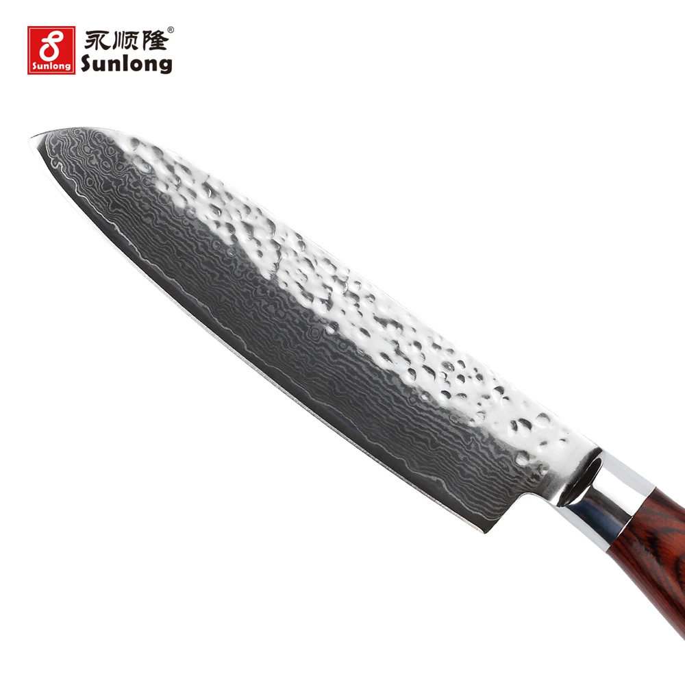 5 дюймов острый нож Santoku шеф-повара Дамасская сталь инструменты японский овощной