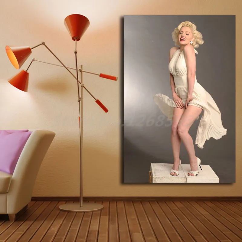 Marilyns Monroes Wallpaper Wall Art Poster And Print Canvas Painting Decorative Picture Modern For Living Room Bath Home Decor | Дом и сад