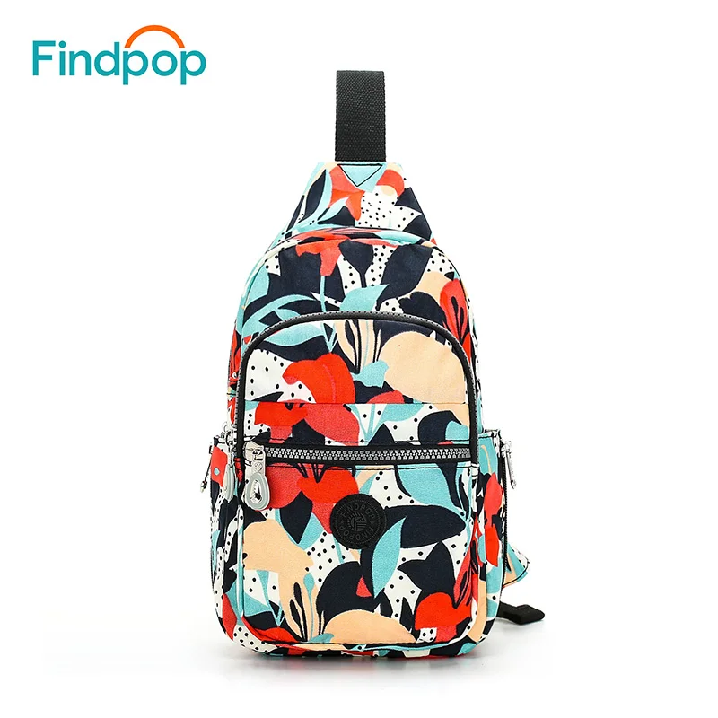 Женский рюкзак Findpop с цветочным принтом новинка 2018 модный практичный