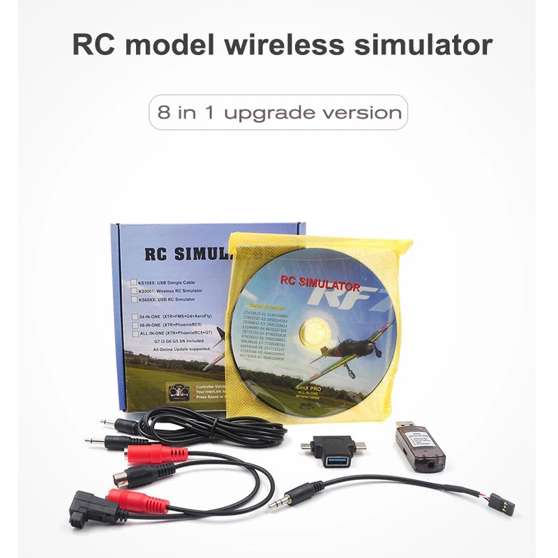 8 в 1 RC USB симулятор полета/беспроводной Realflight G7 phoenix 5 0 для Flysky i6x/ FUTABA/ Radiolink AT9s