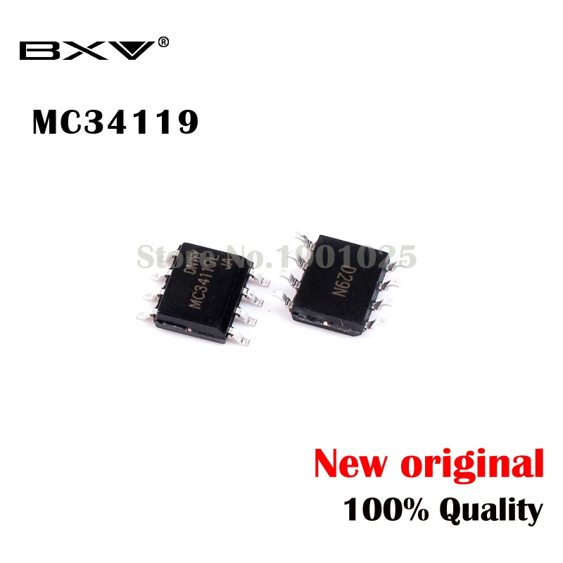 Бесплатная доставка 10 шт. MC34119 SOP 8 SMD новый оригинальный IC|Интегральные схемы| |