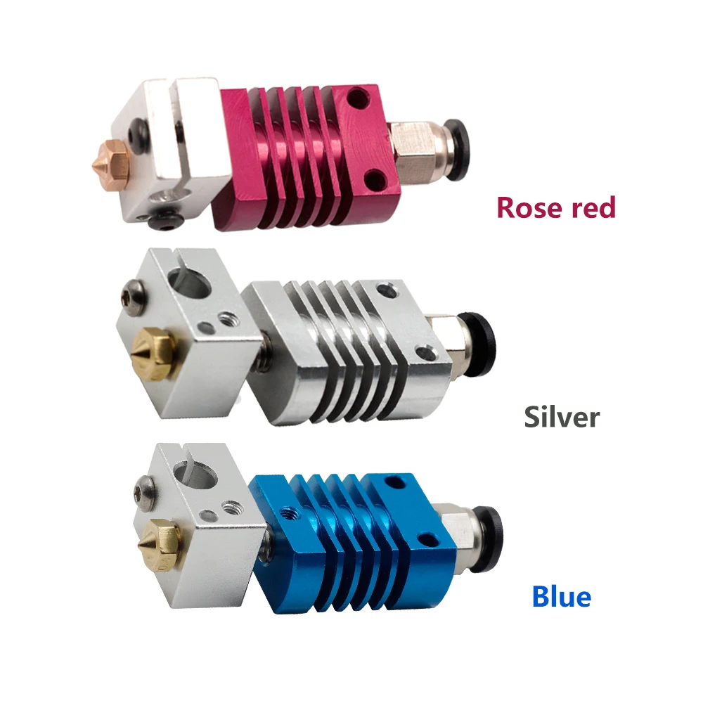 1 Набор J-head Hotend Боуден Экструзионная головка комплект красный/синий/серебристый экструдер комплект для CREALITY CR-8/CR-10 Ender-3 1,75 мм Насадка 0,4 мм