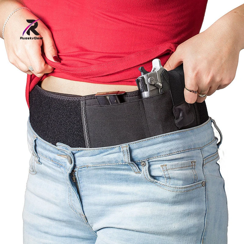 Поясная кобура для живота левосторонний женский нейлоновые кобуры потайные