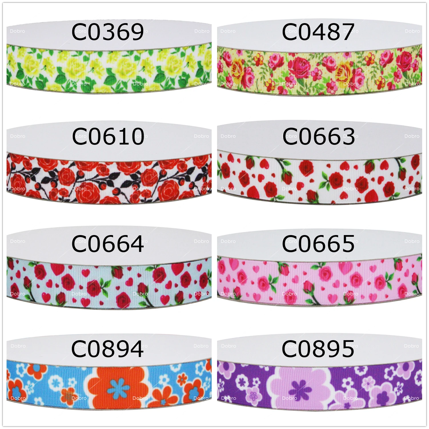 21 выбор популярный цветок напечатанный Grosgrain ленты для лук Ремесло украшения DIY волосы одежды 100 ярдов/партия