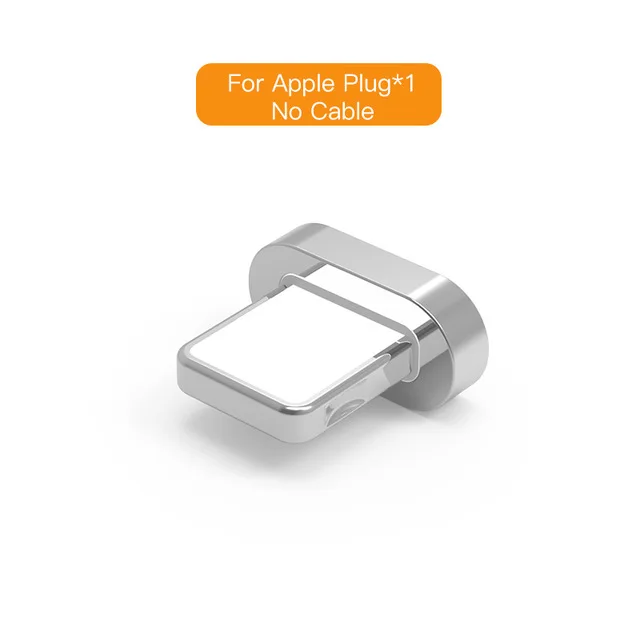 Only Plug For iphone Магнитный кабель Vanniso Micro USB 2A, кабель для быстрой зарядки для iPhone XS X XR 8 7 samsung S8 type C, магнитный кабель для мобильных телефонов - Цвет: Only Plug For iphone