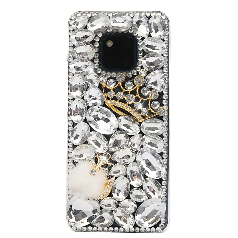 TURATA 3D Handmade Bling Crystal Diamond Rhinestones Case For Huawei Mate 20 Pro Plastic Hard Cover |