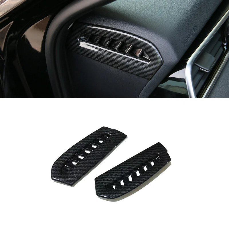 

For Toyota Camry XV70 2018 2019 ABS Matte and Carbon fibre Car Small Air Outlet Dashboard Vent Trims Car Styling Accessories