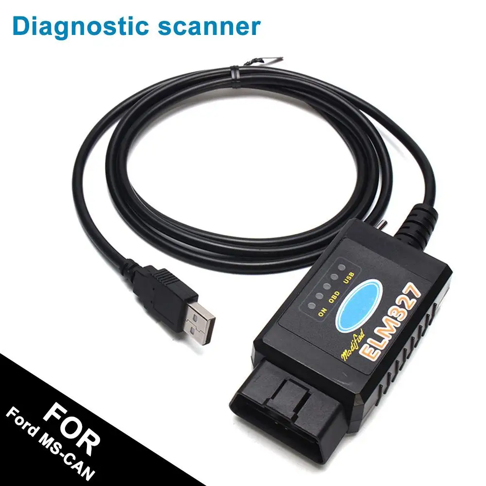 Автомобильный диагностический сканер ELM327 USB модифицированный OBD2 для Ford MS CAN