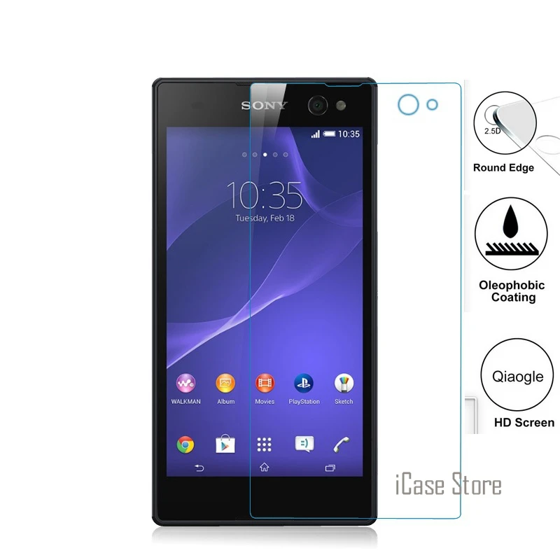 9 H премиум-класса из закаленного Стекло для sony C3 Xperia D2533 D2502 S55T S55u D 2633 2502 S 55 T 55U