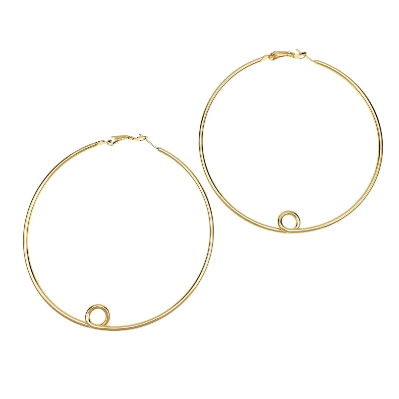 Новые модные серьги UKEN простые Стильные массивные украшения большие круглые