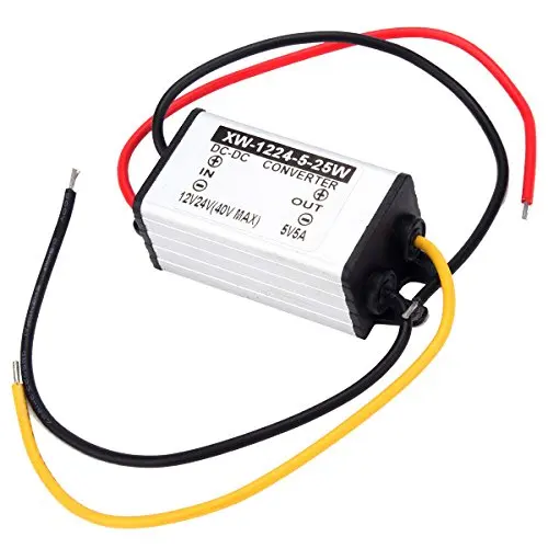 Автомобильный Мощность конвертер с защитой от короткого замыкания DC12 24V до 5V 5A