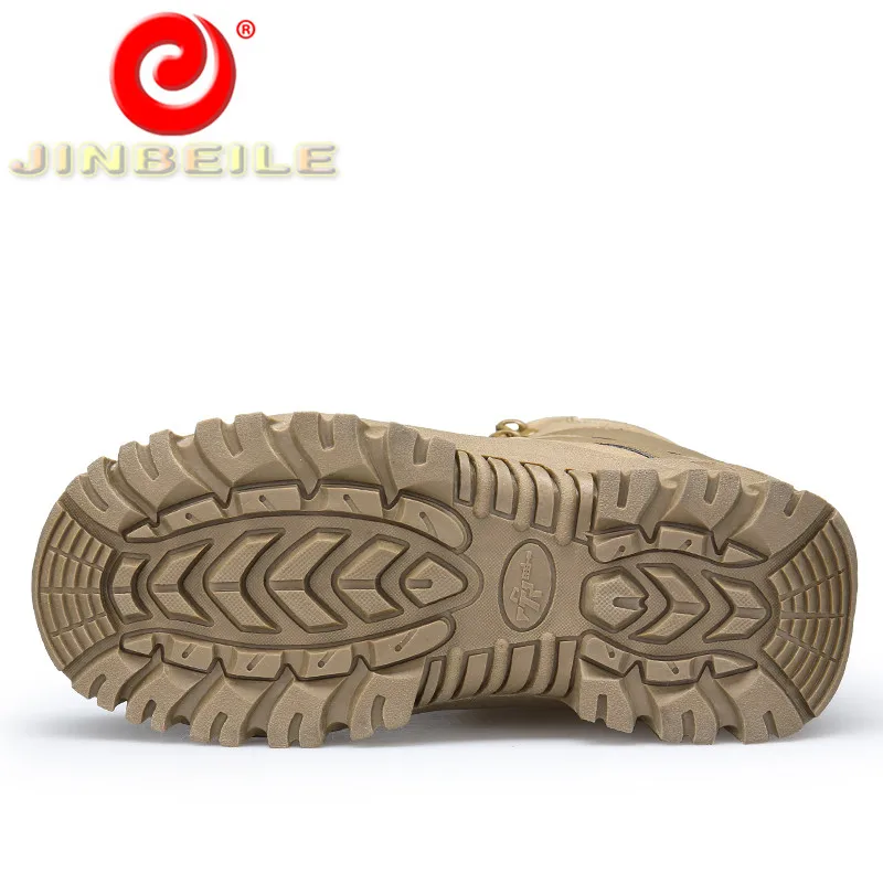 JINBEILE/Мужская обувь для походов на шнуровке прочная и нескользящая подошва
