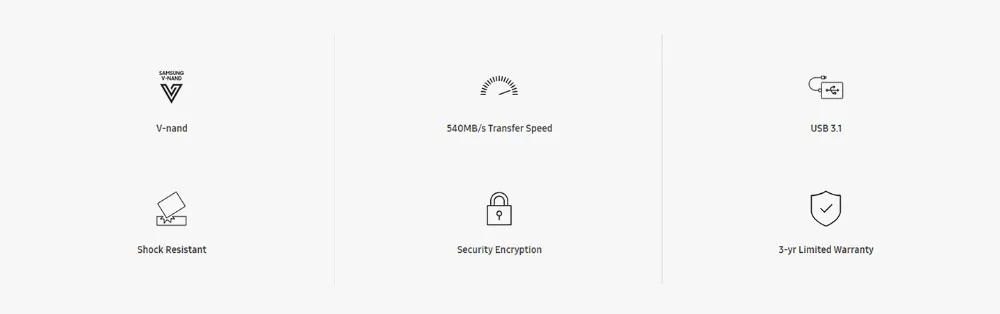 SAMSUNG SSD T5 внешний твердотельный 250GB USB3.1 Gen2 500GB жесткий диск 1 ТБ внешний SSD USB3.0 HDD диски для ноутбука планшета