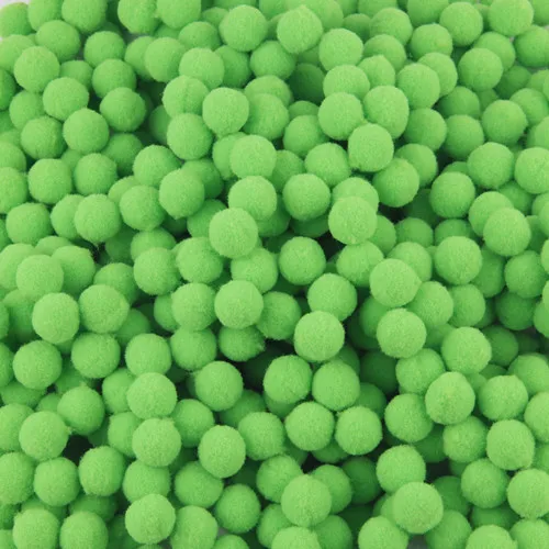 08fruit green Мини помпоны 10 мм Мульти варианты мягкие шарики-Помпоны ручной работы DIY домашний сад Свадьба Швейные аксессуары для художественного оформления инструмент 20 г - Цвет: 08fruit green